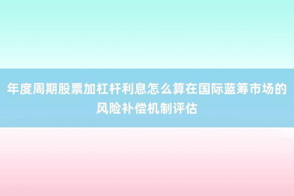 年度周期股票加杠杆利息怎么算在国际蓝筹市场的风险补偿机制评估