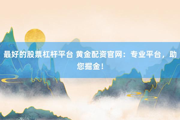 最好的股票杠杆平台 黄金配资官网：专业平台，助您掘金！